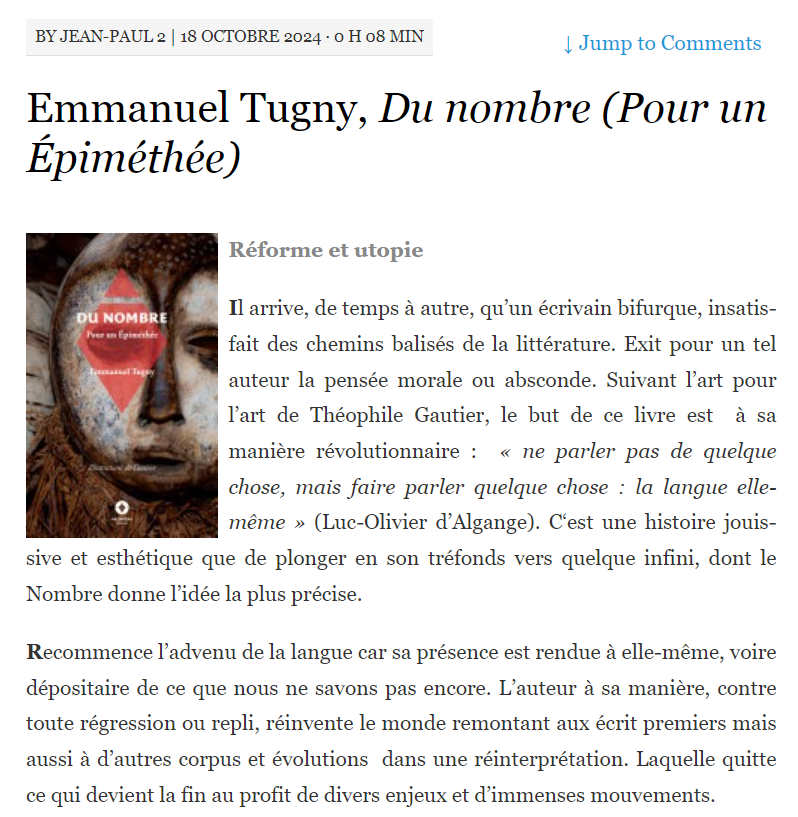 article du nombre lelitteraire