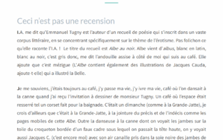 début de l'article