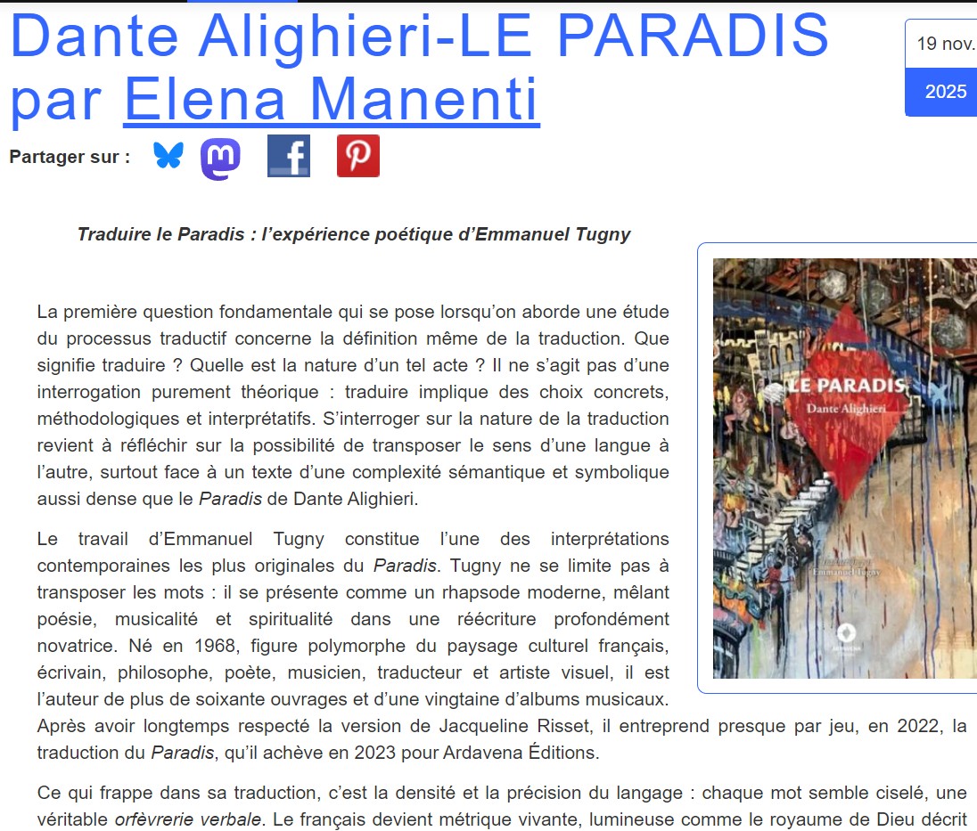 capture d'écran du site