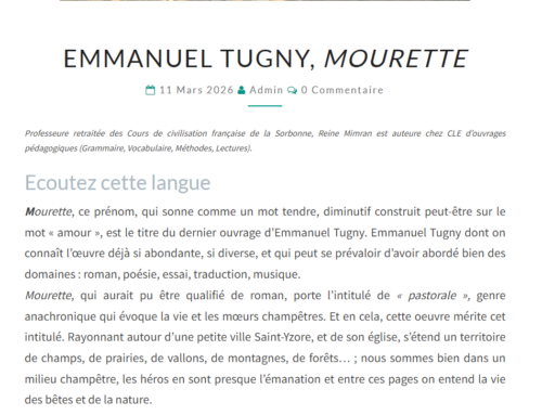 Reine Mimran lit Mourette