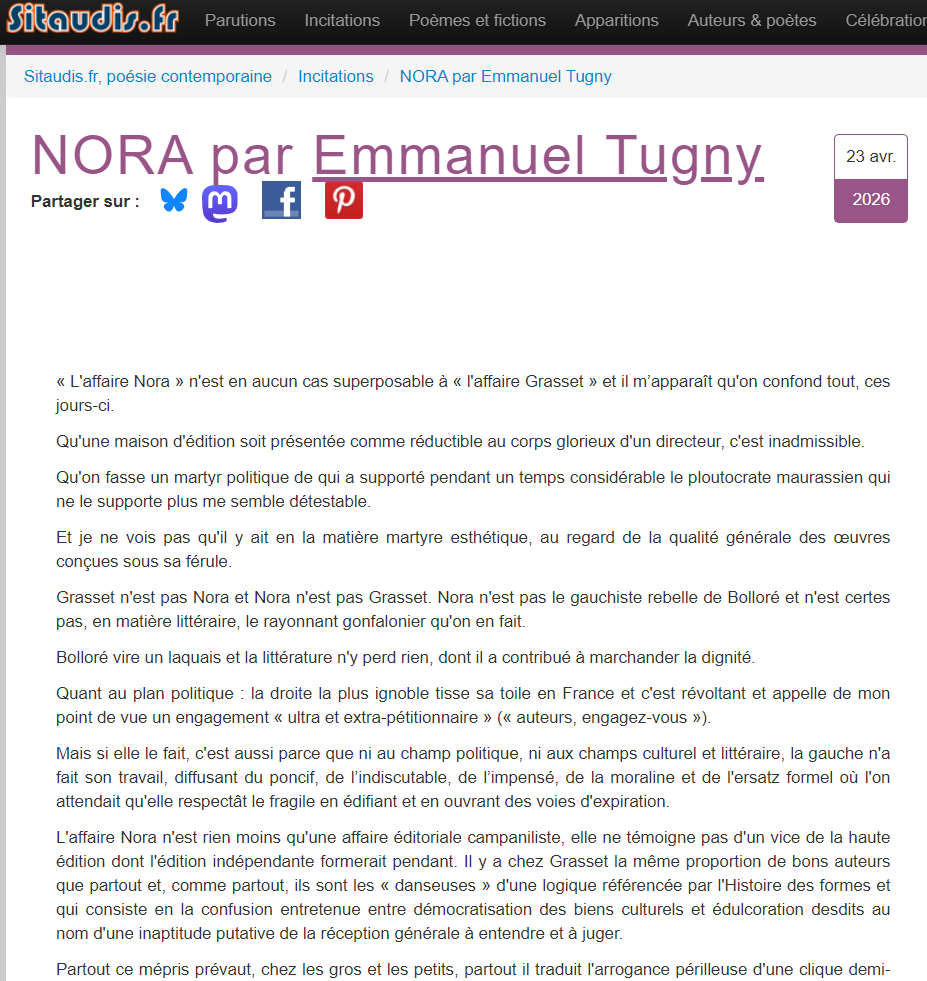 extrait de l'article